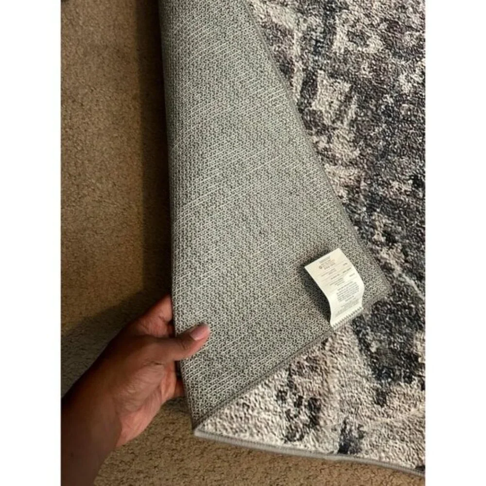 New 3x5 Green Area Rug, Washable Low-Pile Non-Slip Carpet for Home & Room